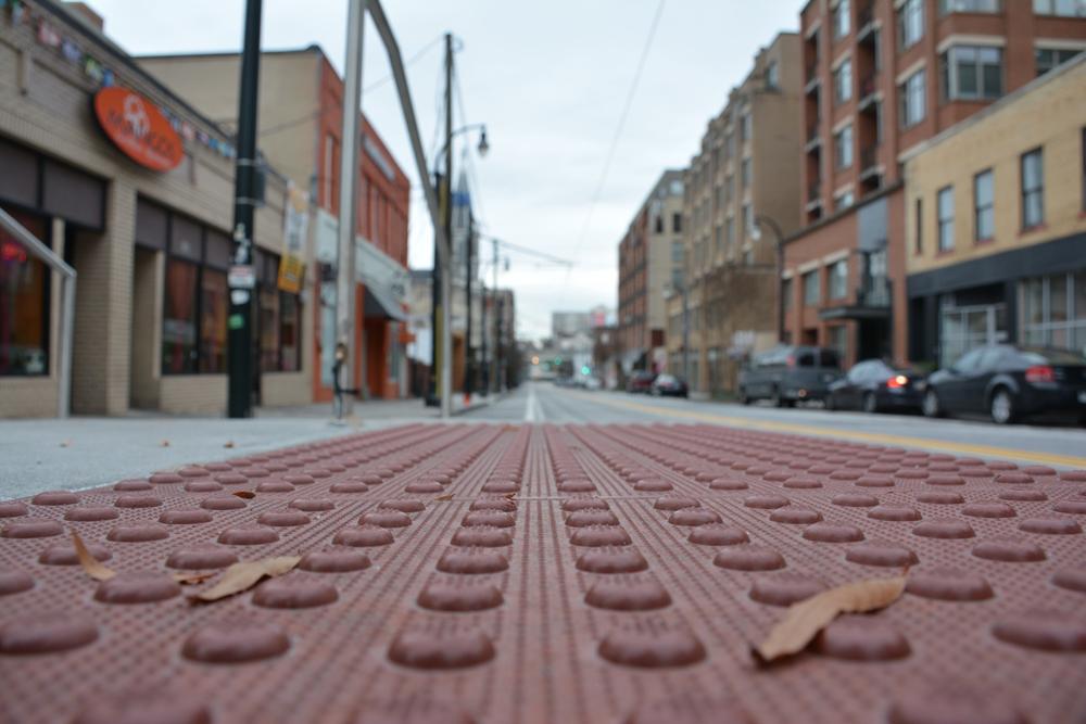 The view from the streetcar's Auburn at Piedmont stop.