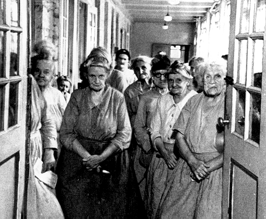 The door to the poorhouse was the main form of economic security for many elderly Americans in the days before Social Security.