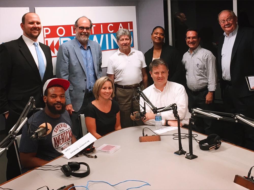 (Clockwise from left) John O'Neal, Bill Nigut, Jose Perez, Tia Buckham-White, Giancarlo Paggi, Jim Galloway, Frank Goldman, Barbara Robertson, Brandon Stokes
