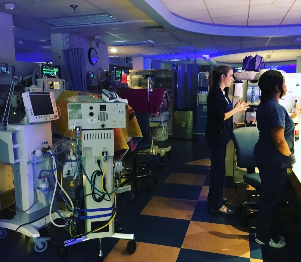Nurses care for babies in the NICU at the Children's Hospital Navicent Health in Macon.