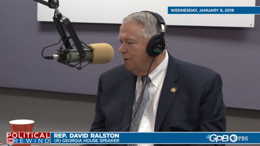 House Speaker David Ralston speaking with Political Rewind on January 9, 2019. 