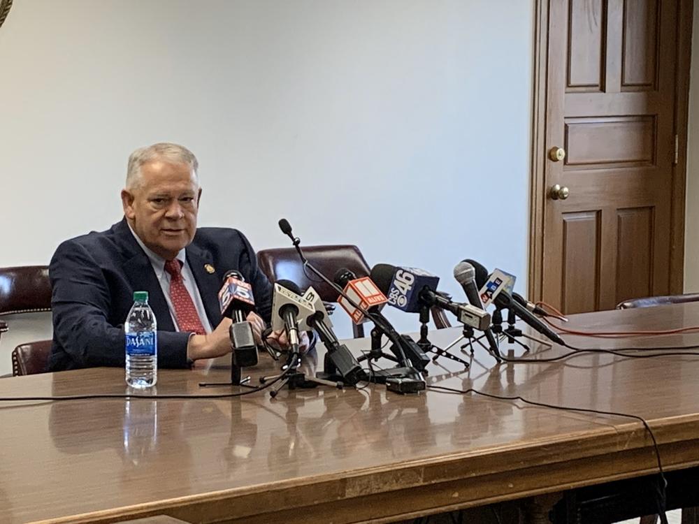 Georgia House Speaker David Ralston, R-Blue Ridge, speaking with the press ahead of the 2020 Georgia General Assembly.
