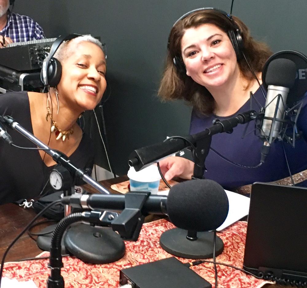 Grammy-nominated singer RenÃ© Marie and On Second Thought host Celeste Headlee before our live show from Savannah on March 25, 2016.
