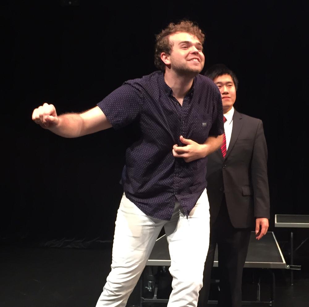 Emory University students act out a scene from William Shakespeare's Richard III.