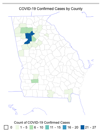 COVID-19 Confirmed Cases By County