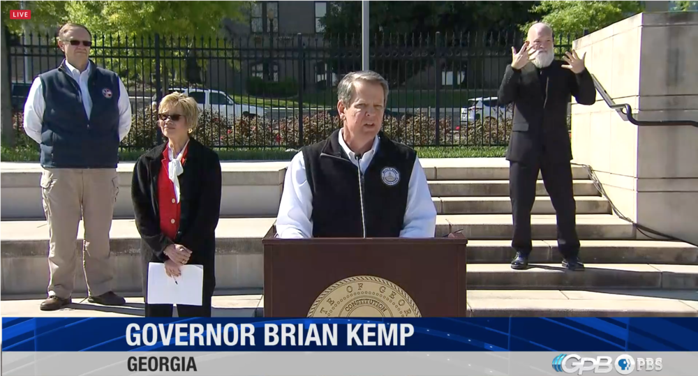 Gov. Brian Kemp delivers an update on coronavirus in Georgia.