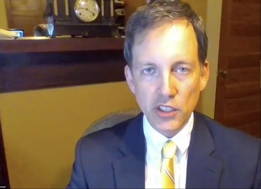 House Minority Leader Bob Trammell discusses Democratic Caucus package via Zoom.