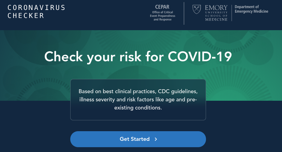 Emory doctors have created a website that allows users to assess how likely it is they have coronavirus.