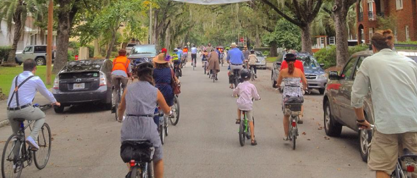 Cyclists in fancy summer garb will ride around Ardsley Park and Chatham Crescent during Saturday's Seersucker Ride