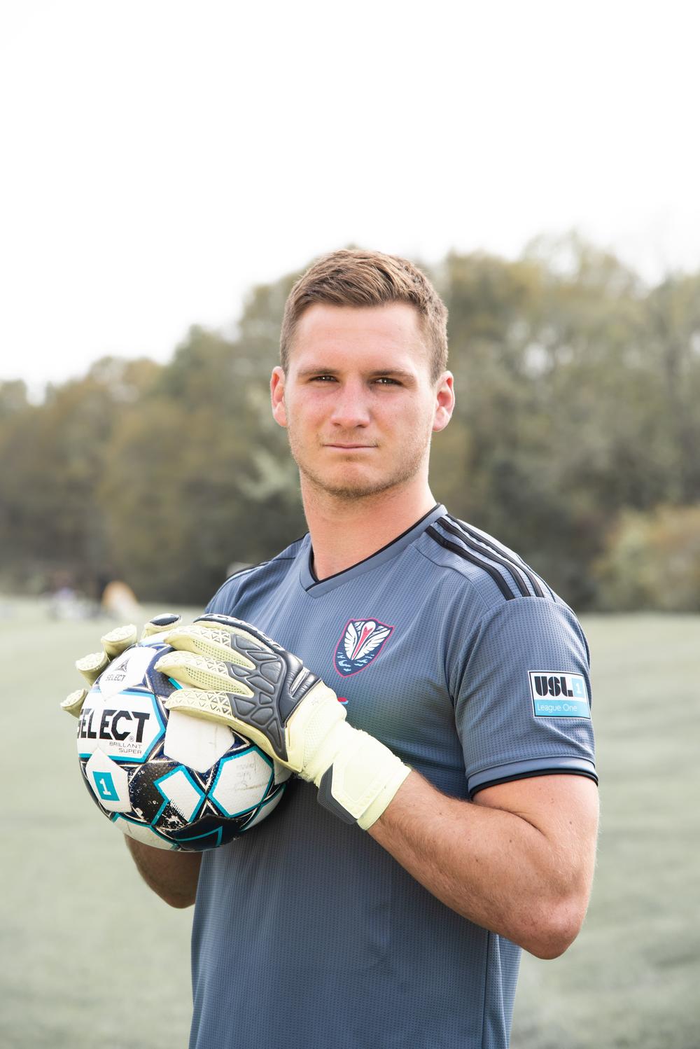 Micah Bledsoe is playing his first season as goalkeeper with Tormenta FC in Statesboro.