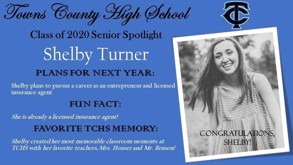 Shelby Turner of Towns County High School is hoping for an in-person graduation in July