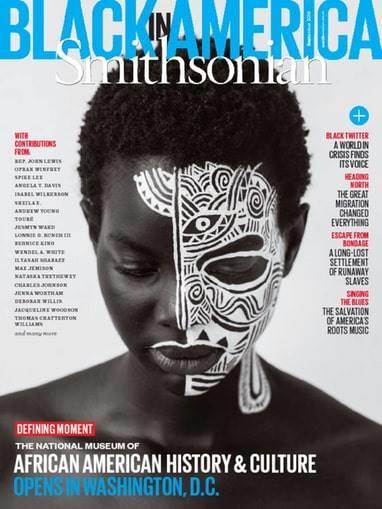 One of the covers of Smithsonian Magazine's 'Black In America' issue.