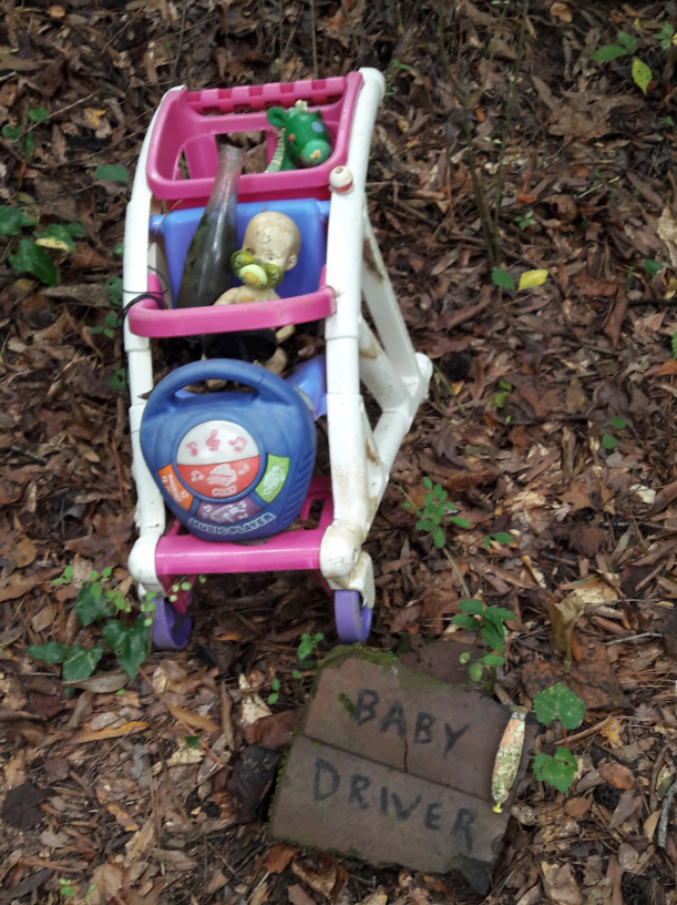 Trash-to-Treasure art of the Doll's Head Trail