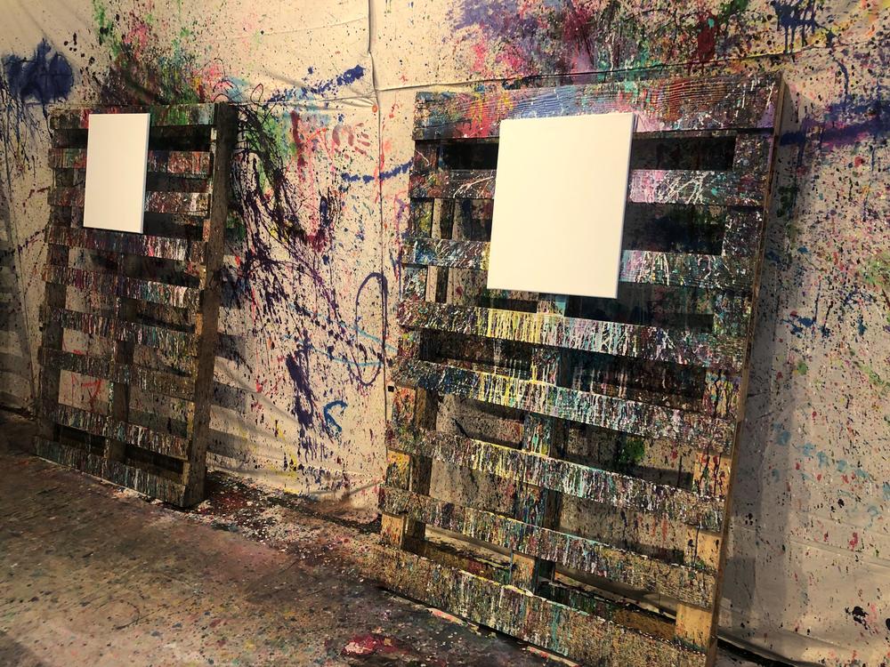 Customers are welcome to be as messy as they want during their hour-long reservation at the 'Splatter Room.'