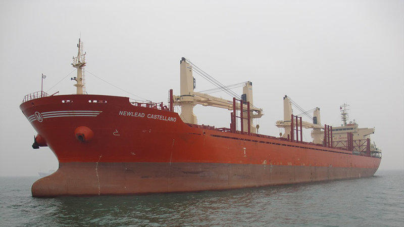 A cargo ship called the Newlead Castellano is currently stuck with its crew on board off the Georgia coast.
