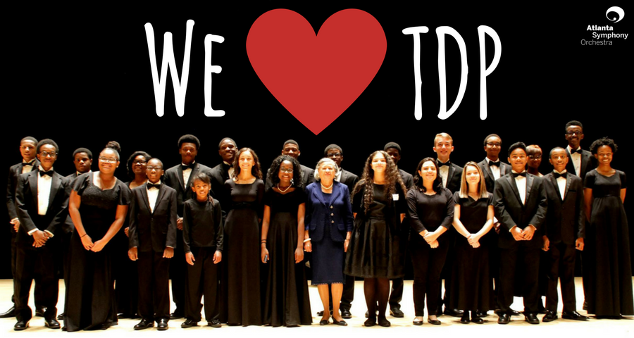 Students from the ASO's Talent Development Program in 2017