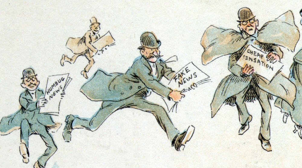 Fake news isn't a new problem, as exhibited by this illustration from 1894. 