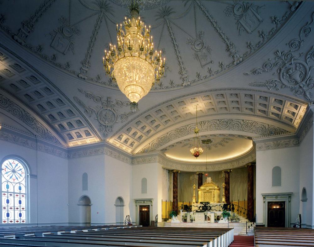 The sanctuary inside The Temple, Atlanta's oldest synagogue 