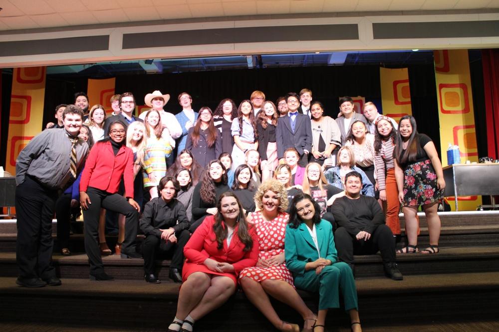 The cast of Southeast Whitfield High School's production of "9 to 5."