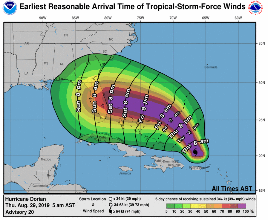 Tropical Storm Dorian is expected to intensify in the coming days, though forecasters say it's too early to say exactly where it will go.