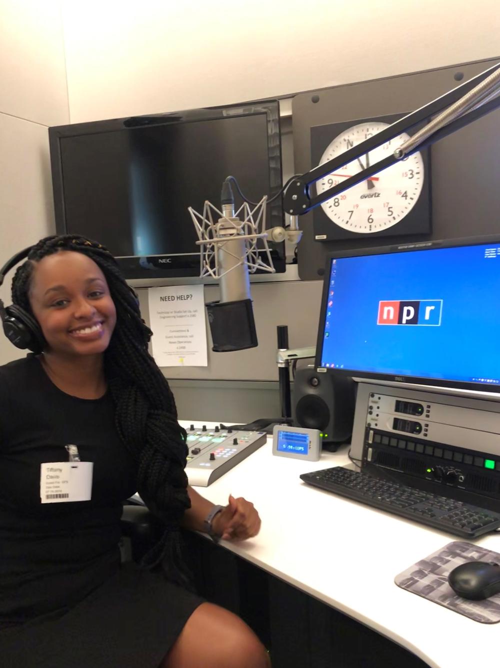 Tiffany Davis at NPR headquarters in Washington, D.C.