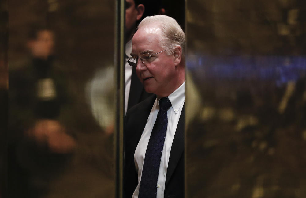 Health and Human Services Secretary-designate Rep. Tom Price, R-Ga., arrives on Capitol Hill in Washington, Tuesday, Jan. 3, 2017, as the House of Representatives as the 115th Congress convened. 