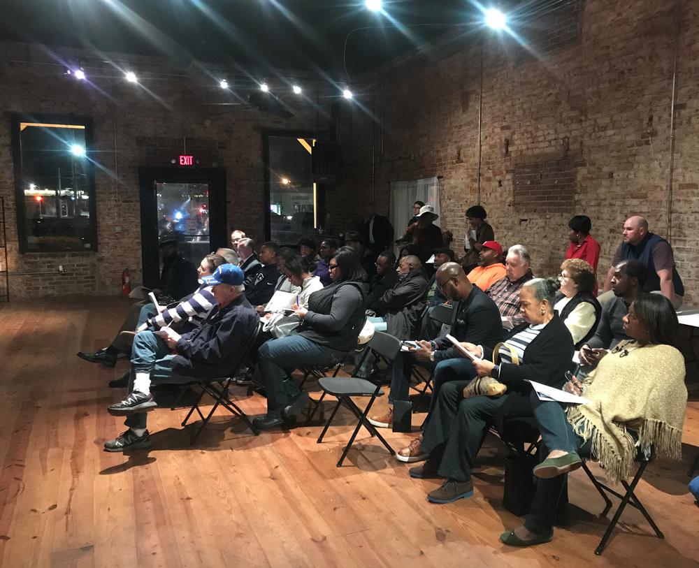 Residents gather in Austell, GA at a town hall to hear about plans to form a new city in South Cobb. 