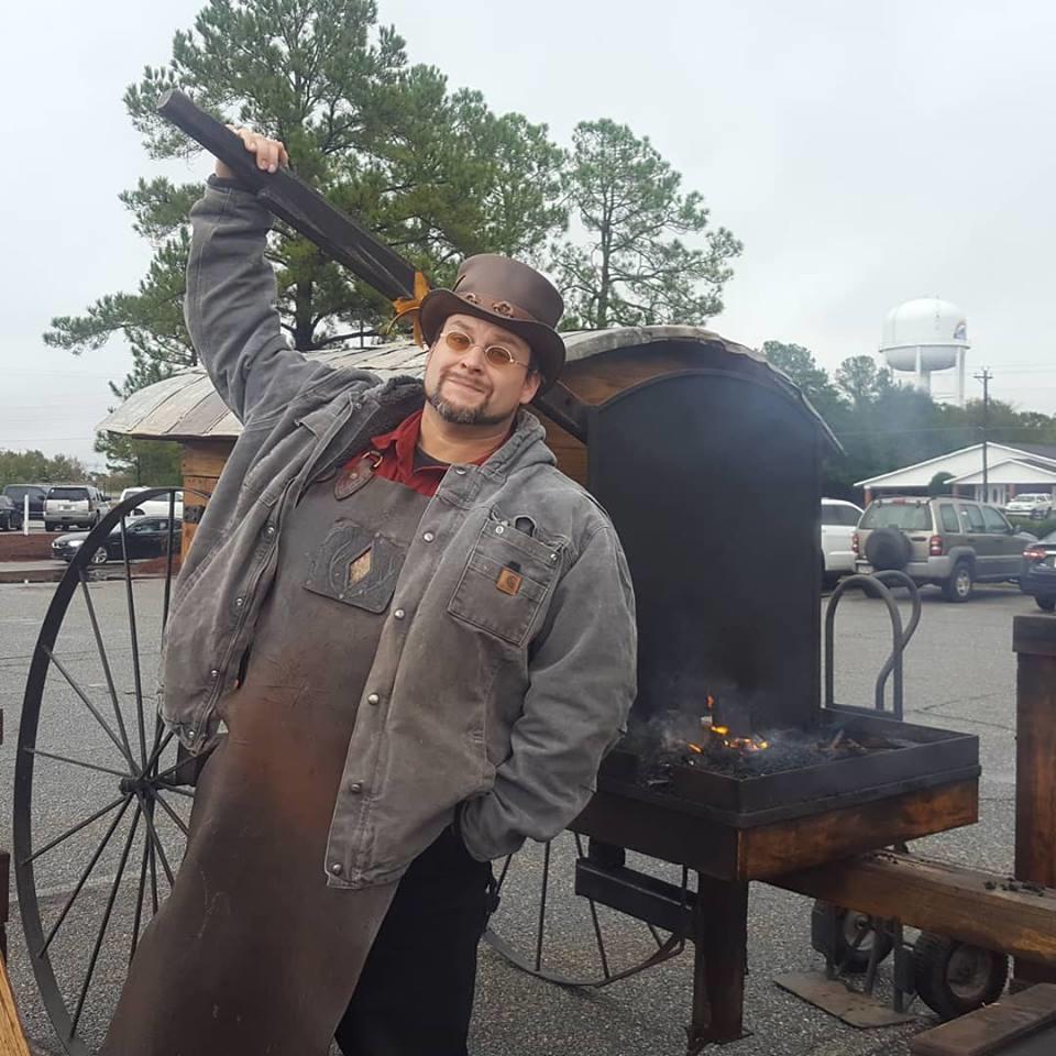 Trenton Tye runs one of the few professional blacksmith shops in Georgia. 