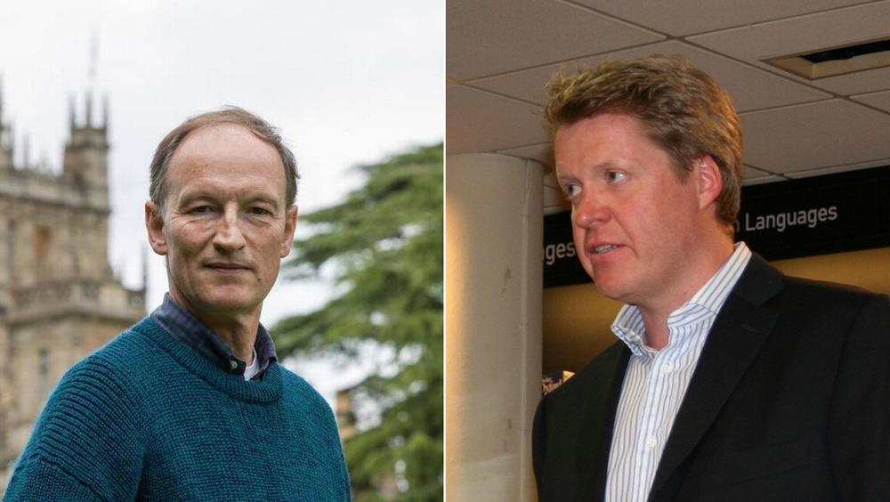 Alastair Bruce (left) and Charles Spencer