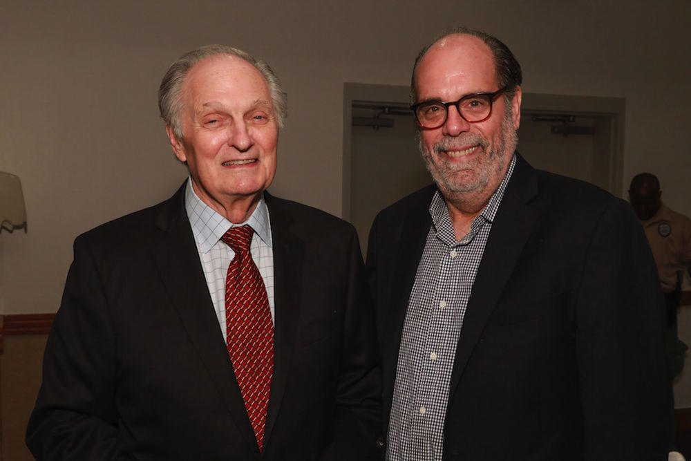 Alan Alda (left) and Bill Nigut