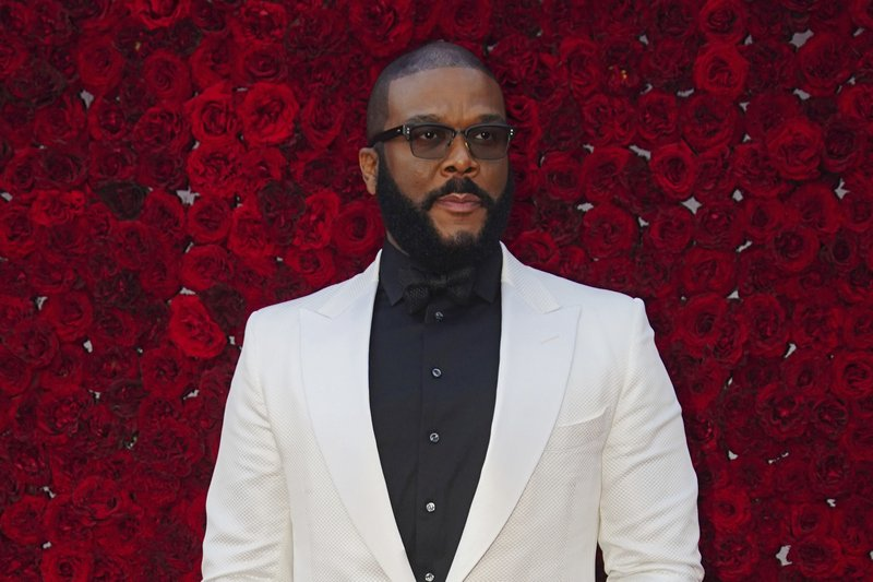 Tyler Perry poses for a photo on the red carpet at the grand opening of Tyler Perry Studios at Tyler Perry Studios on Saturday, Oct. 5, 2019, in Atlanta. 