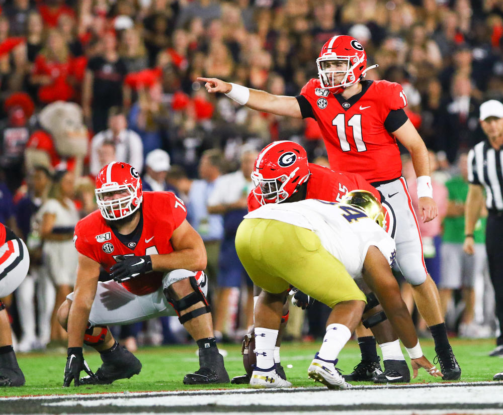 In absence of G-Day Game, Bulldogs 23-17 win over Notre Dame to be rebroadcast.