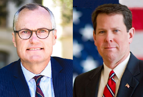 Casey Casey, left. Brian Kemp, right. 