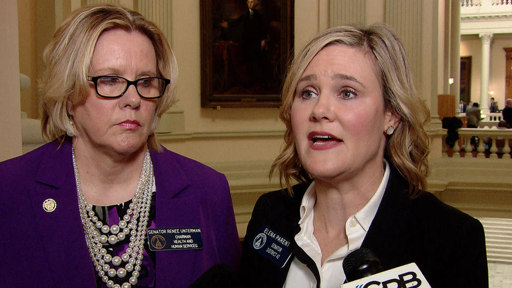 Senators Renee Unterman and Elena Parents were among those who decried the lack of women in leadership roles in the Georgia Senate.