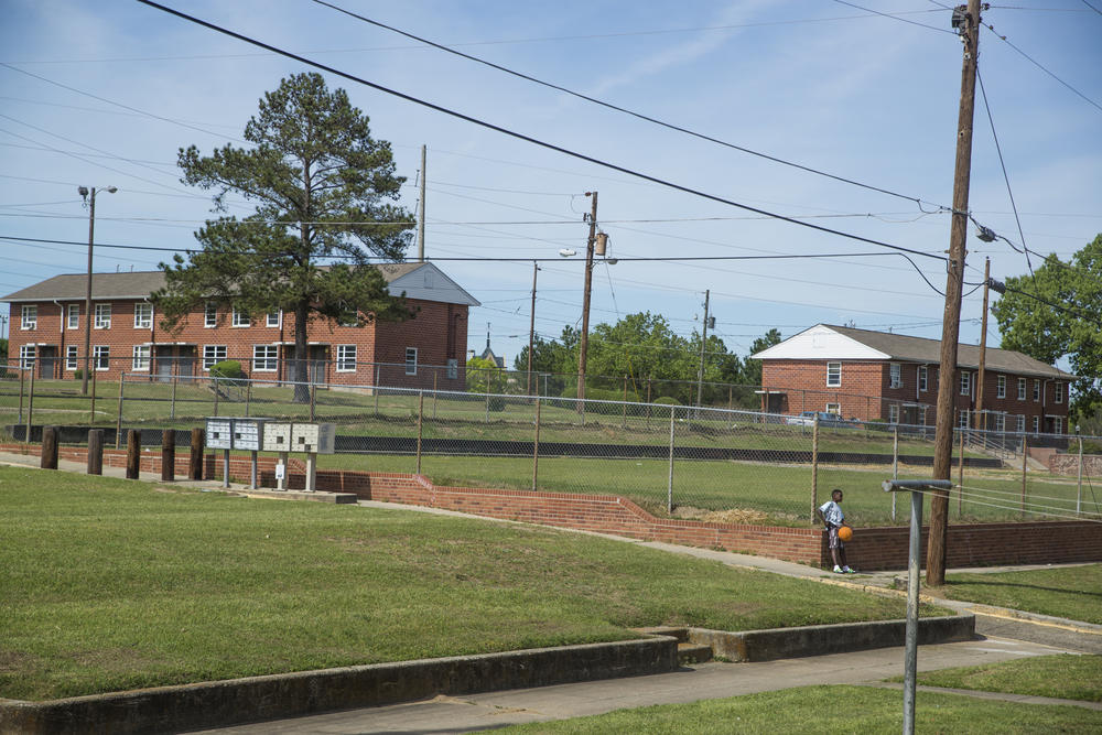 By the Spring of 2016, most of Tindall Heights was vacant and awaiting demolition. This upper section of the property is slated to be rebuilt as affordable Senior housing. 