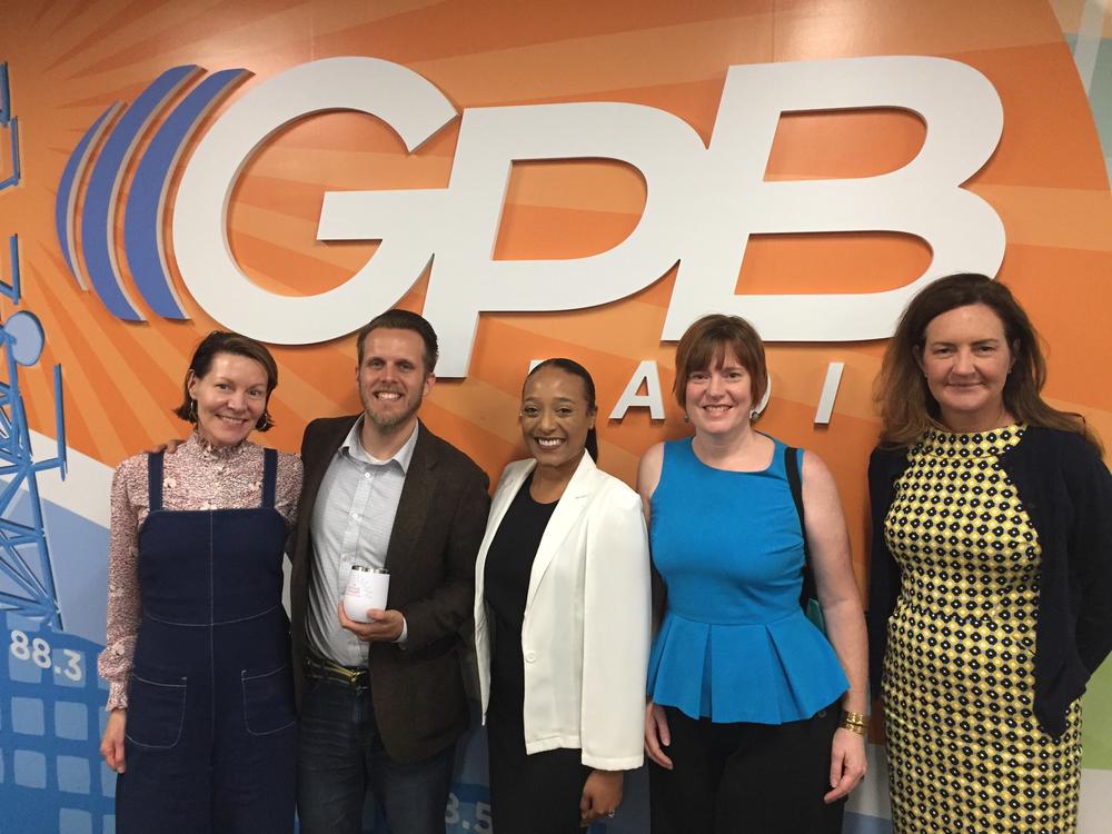 Left to Right: (Virginia Prescott, Mayor Ted Terry, Lauren Brockett, Paedia Mixon, Mary Helen O'Connor)