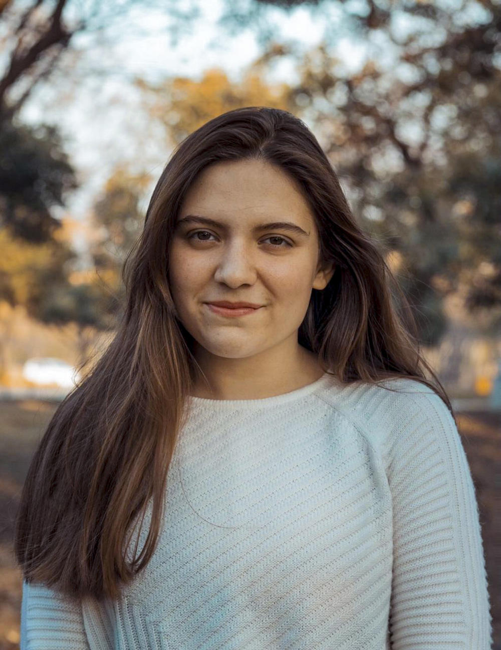 Talia Khan Khattak is speaking out, writing articles and making videos in hopes of finding her father. The photo is from December 2019, the month after her father disappeared.