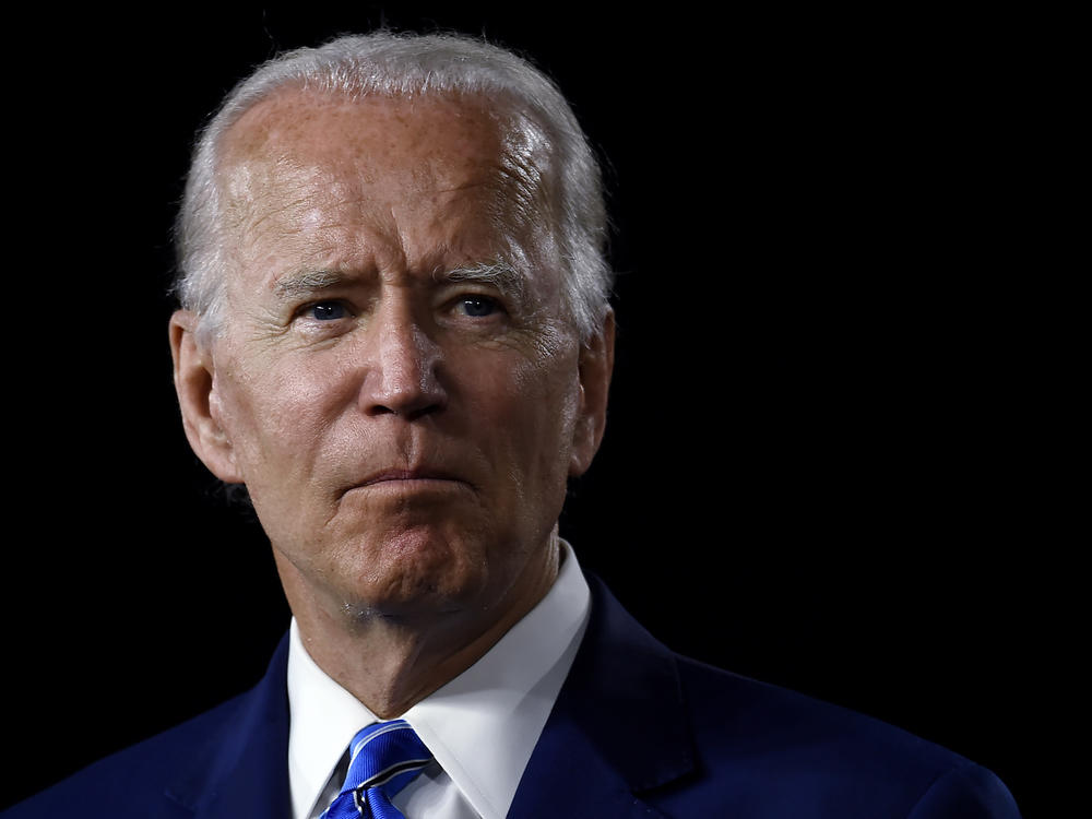 Presumptive Democratic presidential nominee Joe Biden is seen on July 14.