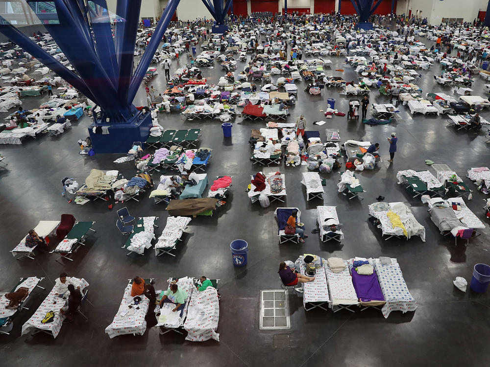 In August 2017, the George R. Brown Convention Center in Houston was over capacity after floodwaters from Hurricane Harvey inundated the city. This hurricane season, congregate shelters — from school gyms to vast convention centers — risk becoming infection hot spots if evacuees pack into them as they have in the past.