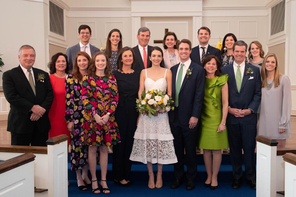 The couple - and their families - were determined to help the two tie the knot before the courts shut down due to COVID-19.