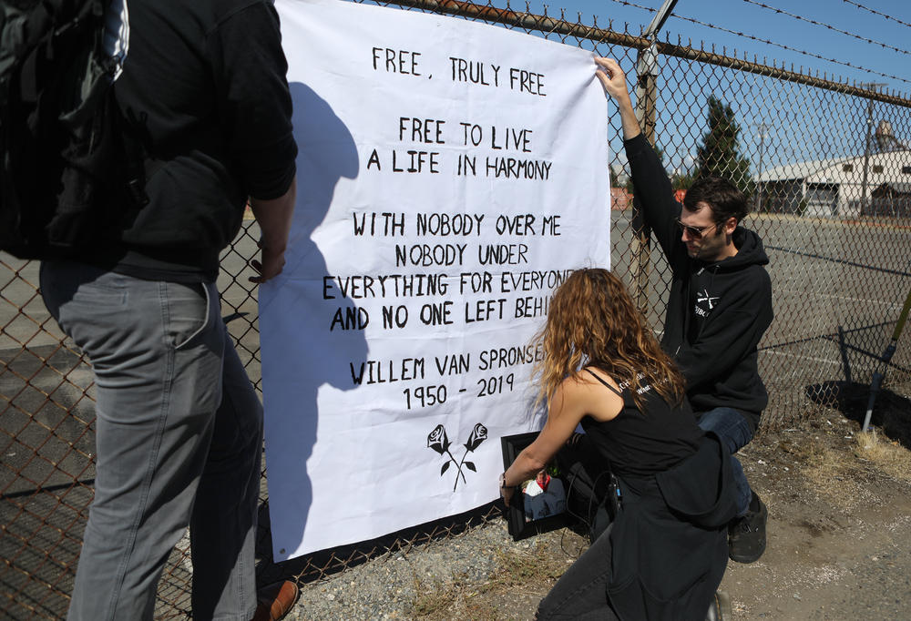 Members of the Puget Sound John Brown Gun Club hold a memorial service for van Spronsen a year after his death. The Dutch-born immigrant, musician and father of two was a lifelong activist and early member of the armed antifascist group in the Seattle area.
