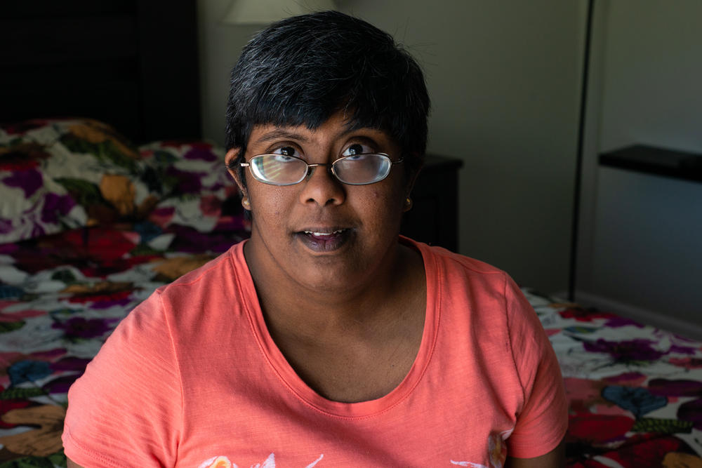 Nanditha Isaac featured in the "Hidden Voices" podcast. Nandi is a woman with a visual impairment and Down syndrome who lives in the Macon area.