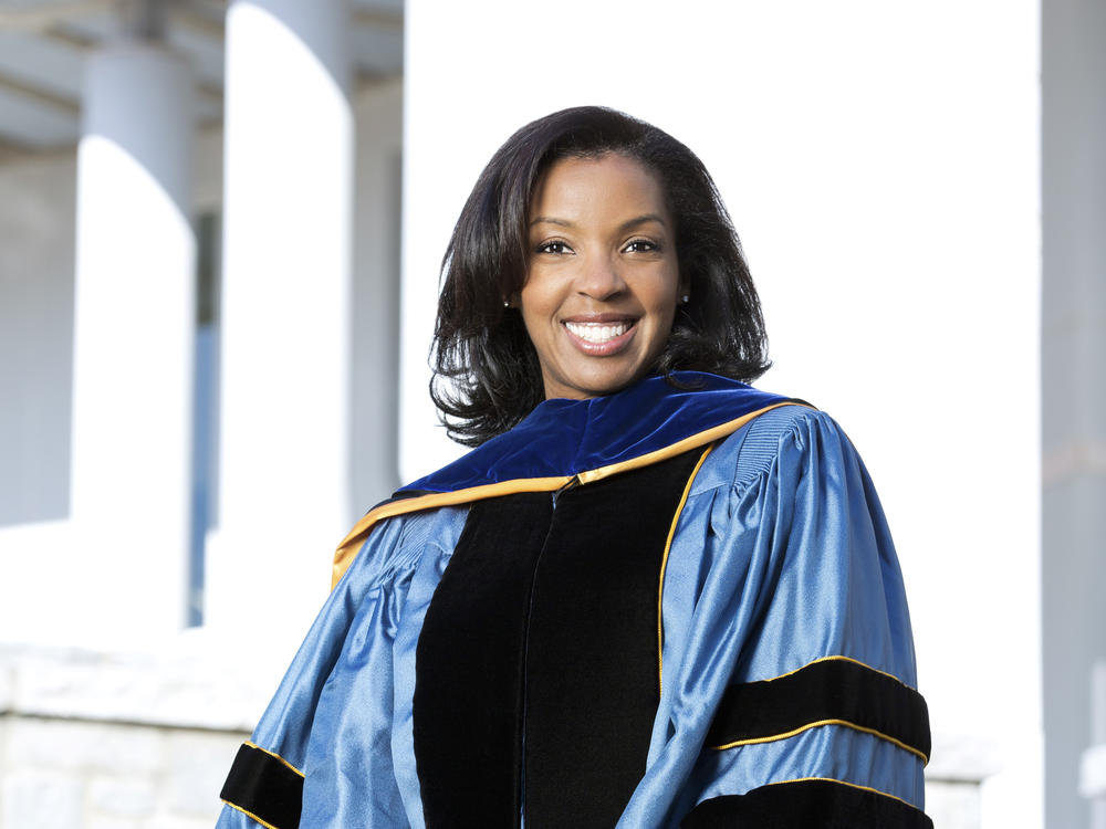 Erika James was named as Wharton School of Business at the University of Pennsylvania's 15th dean in February and officially started the job earlier this month. She is the first woman and person of color in the position.