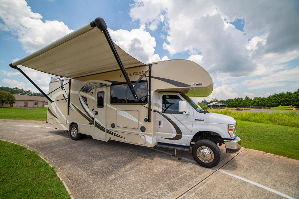 It's 32 feet long and 8 feet wide, but classified as a Class C vehicle, which means no special training or driver's license is required to drive it.