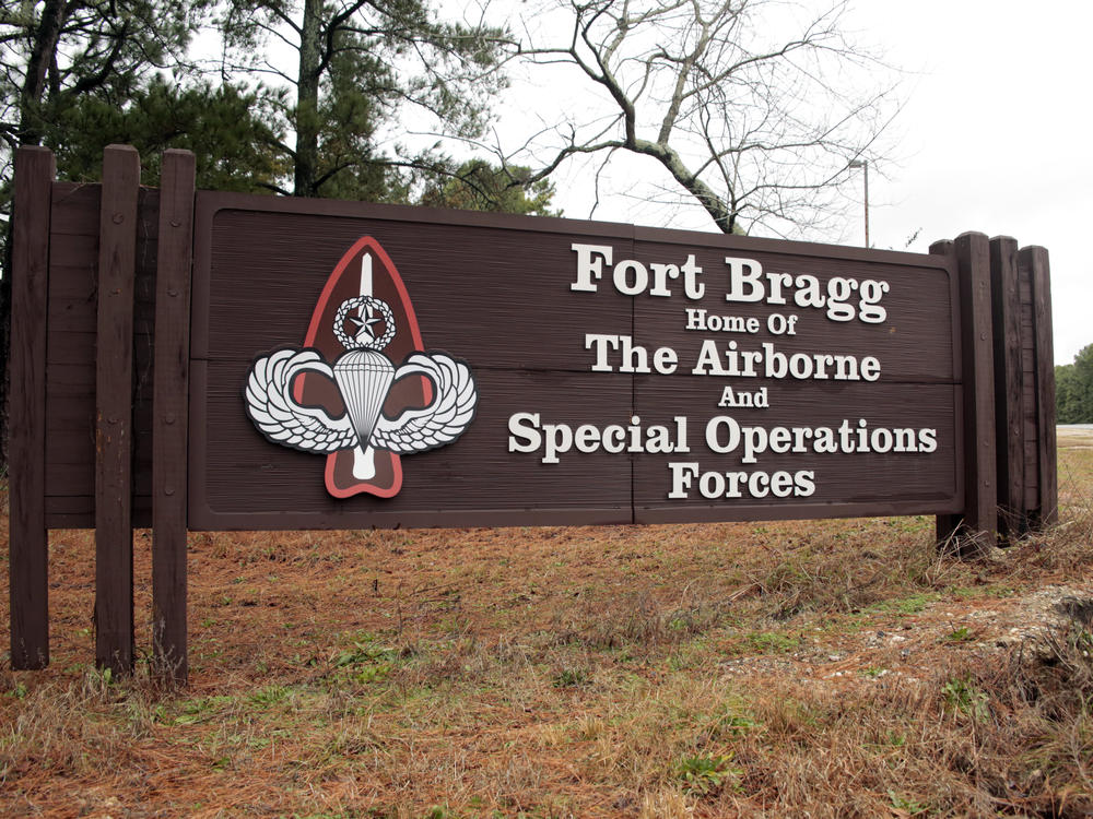 Fort Bragg in North Carolina is one of 10 bases that are named after Confederate military leaders.