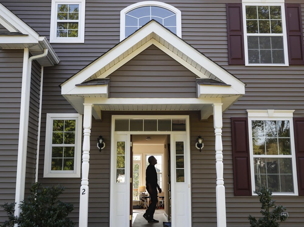A new homeowner tours his new place in Washingtonville, N.Y., this month.
