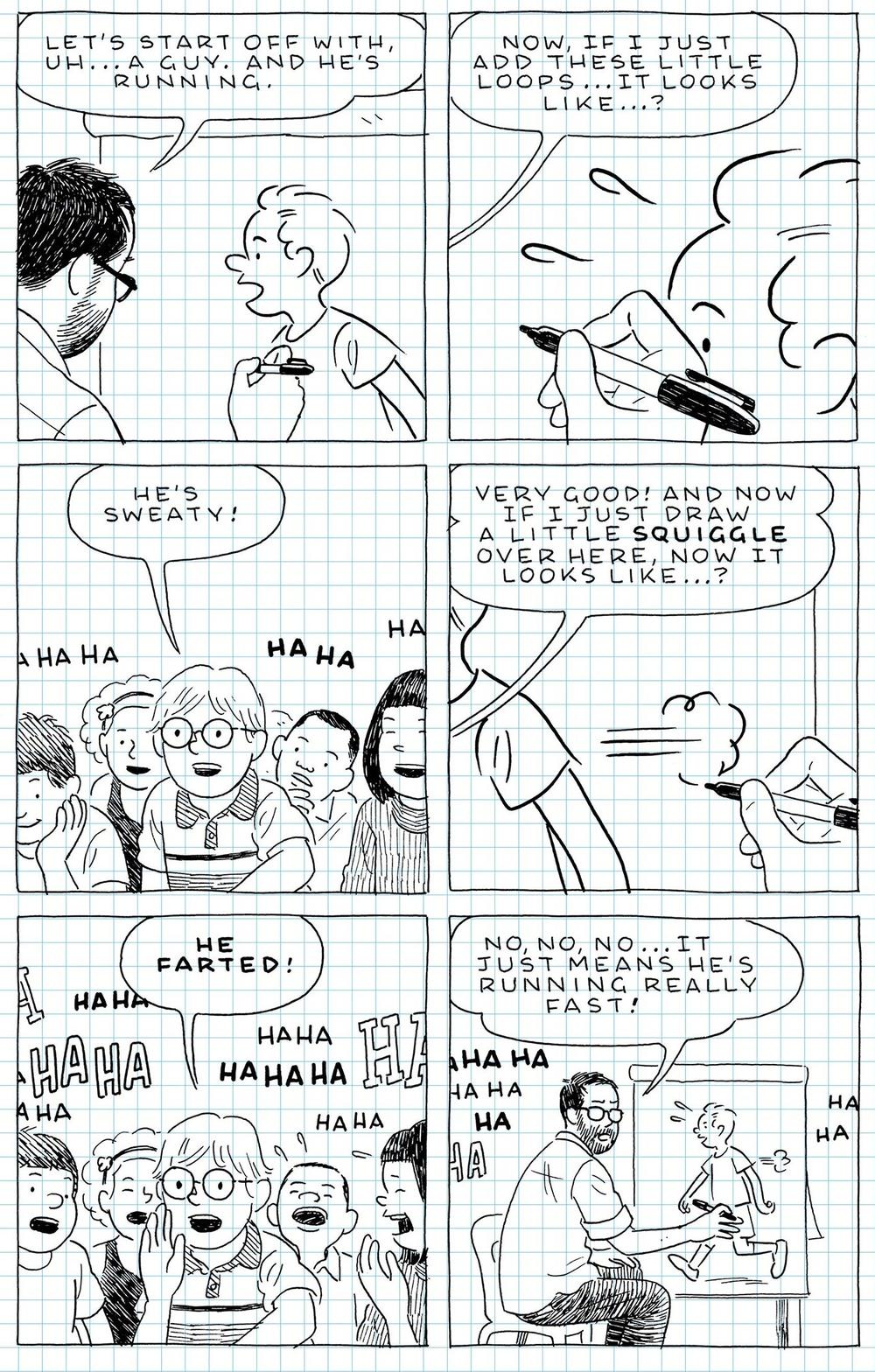 From <em>The Loneliness of the Long-Distance Cartoonist</em> by<em> </em>Adrian Tomine