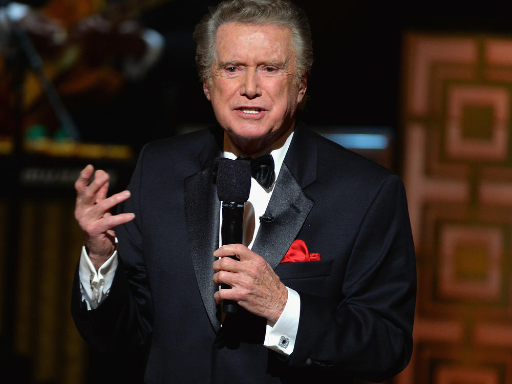 Regis Philbin speaks onstage at Spike TV's <em>Don Rickles: One Night Only</em> on May 6, 2014 in New York City. Philbin was on television for more than half a century.