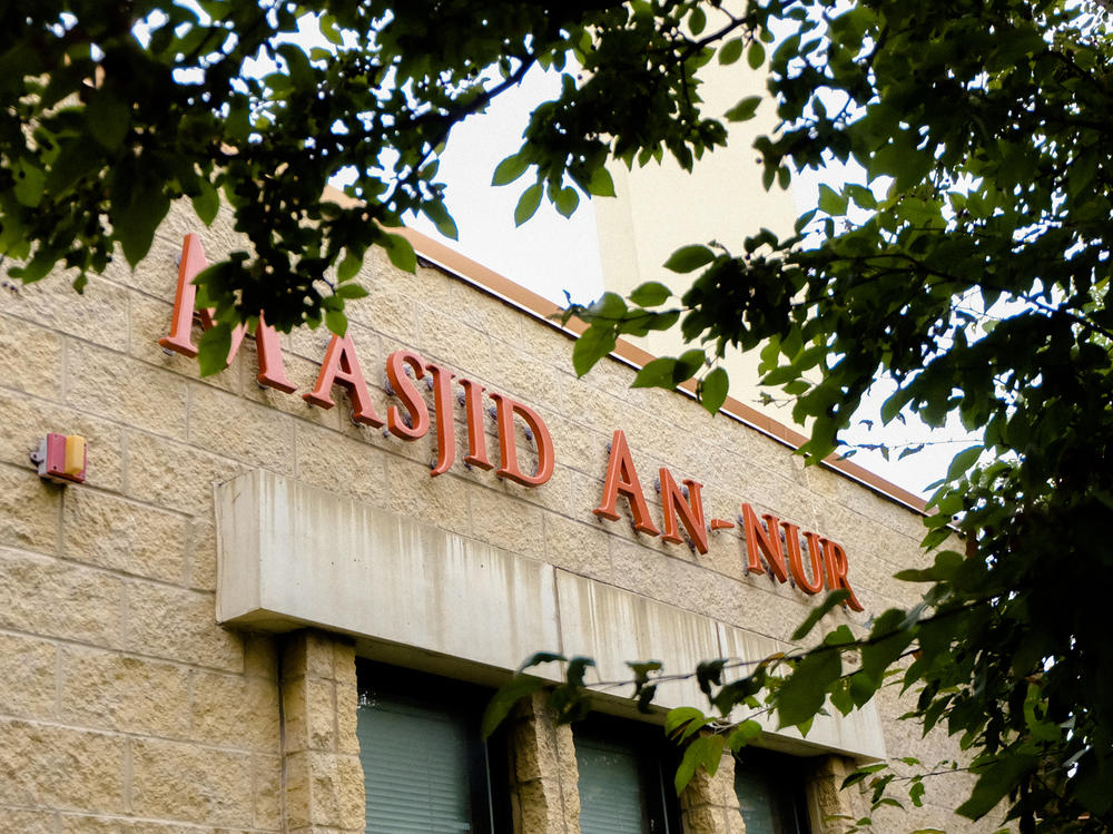 The exterior of Masjid An-Nur located in Minneapolis, Minnesota., where Imam El-Amin leads the congregation.