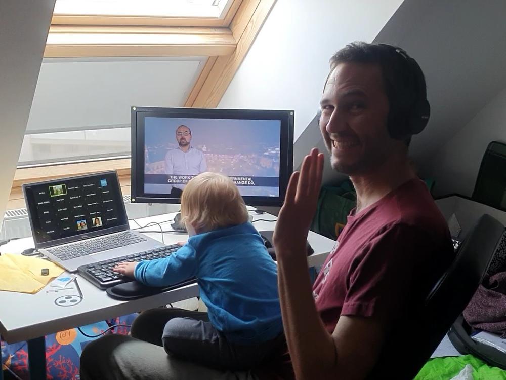 Edward Byers, an author of the latest U.N. climate report and an energy researcher, participated in a virtual meeting with other report authors in April.